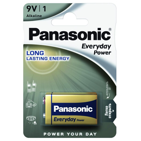 

Батарейка PANASONIC Крона 6LR61 Everyday Power * 1 (6LR61REE/1BR)