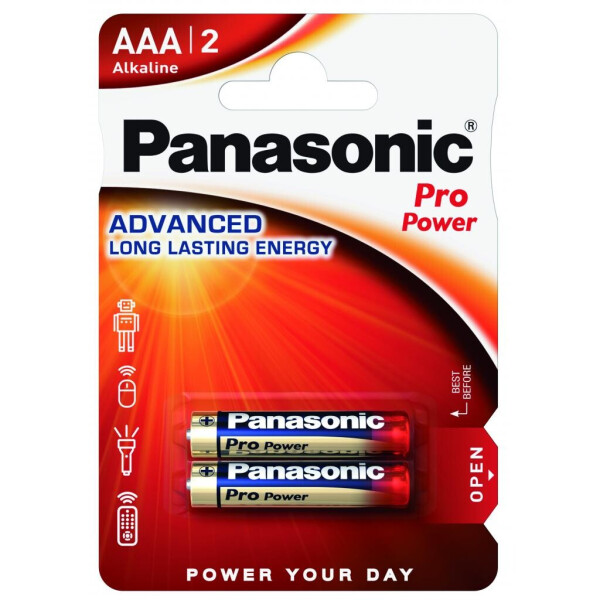 

Батарейка PANASONIC AAA LR03 Pro Power * 2 (LR03XEG/2BPR / LR03XEG/2BP)