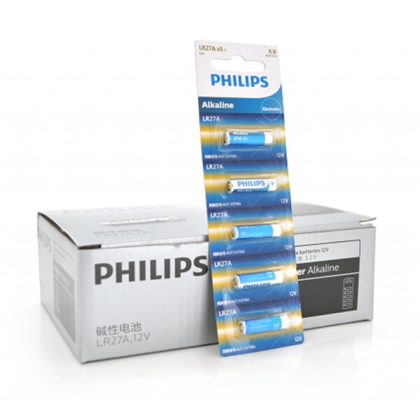 

Батарейка PHILIPS A27 Alkaline 27A 5pcs/card (LR27A5B/93)