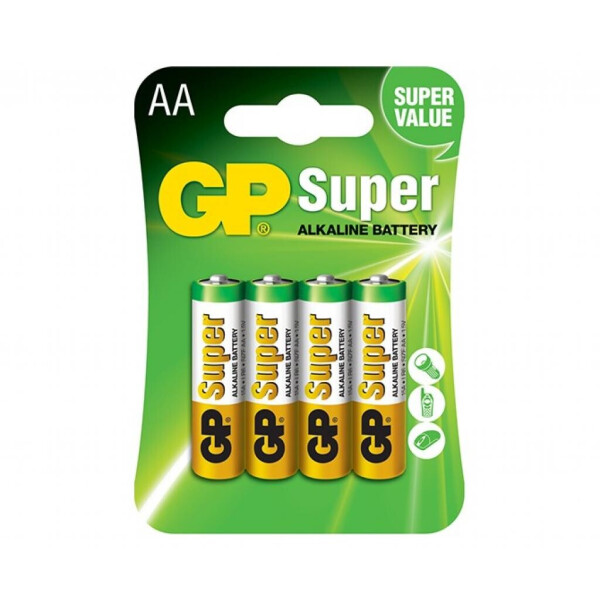 

Батарейка GP AA LR6 Super Alcaline * 4 (GP15A-2UE4)