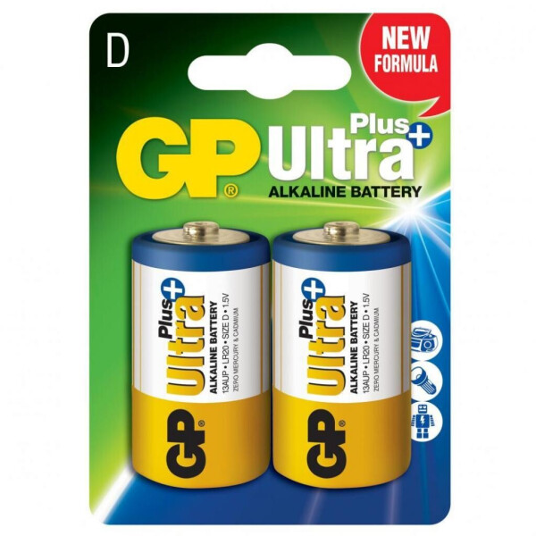 

Батарейка GP D GP Ultra Plus LR20 * 2 (13AUP-U2)