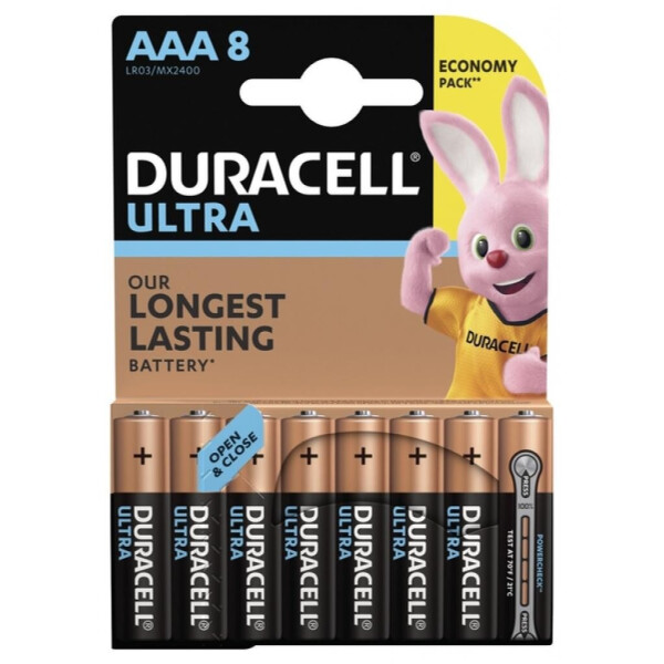 

Батарейка Duracell Ultra Power AAA LR03 * 8 (5005821)