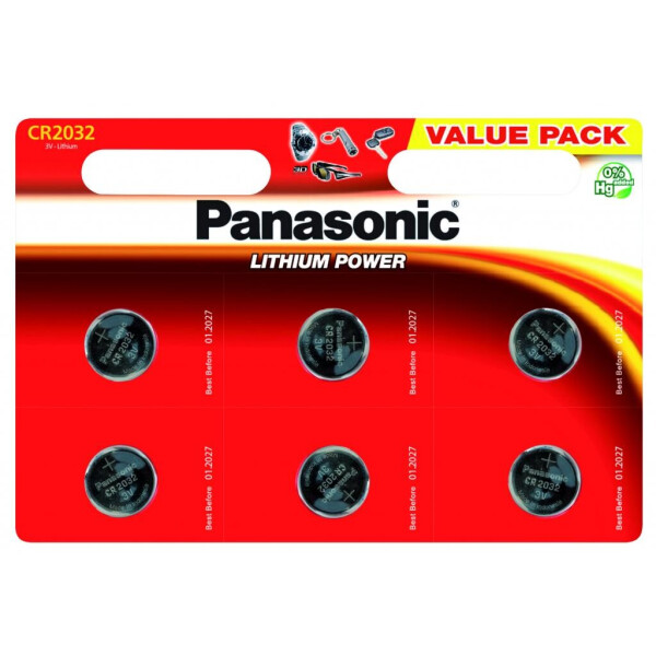 

Батарейка PANASONIC CR 2032 * 6 LITHIUM (CR-2032EL/6B)