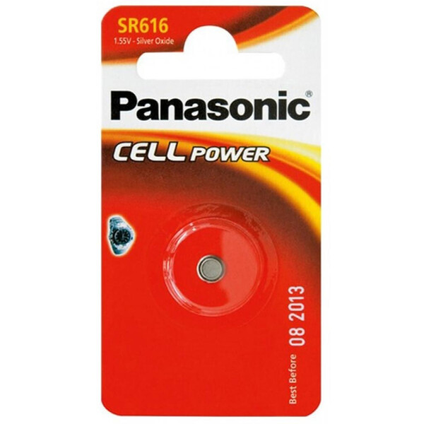 

Батарейка PANASONIC SR616 * 1 Silver Oxide (SR-616EL/1B)