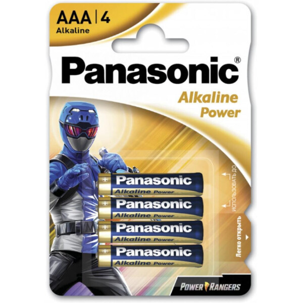 

Батарейка PANASONIC AAA LR03 POWER * 4 Power Rangers (LR03REB/4BPRPR)