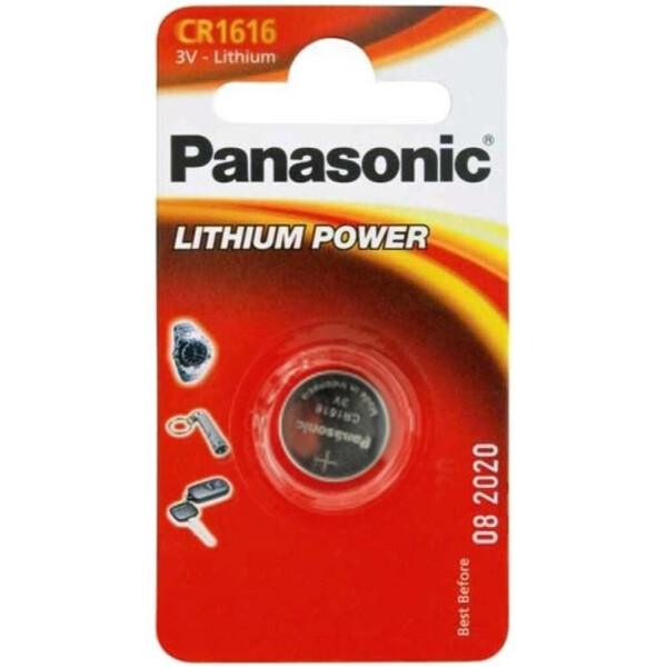 

Батарейка PANASONIC CR 1616 * 1 LITHIUM (CR-1616EL/1B)