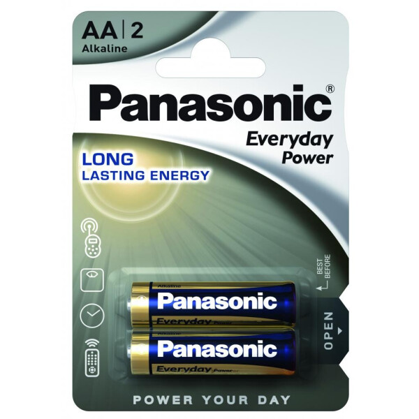 

Батарейка PANASONIC AA LR06 Everyday Power * 2 (LR6REE/2BR)