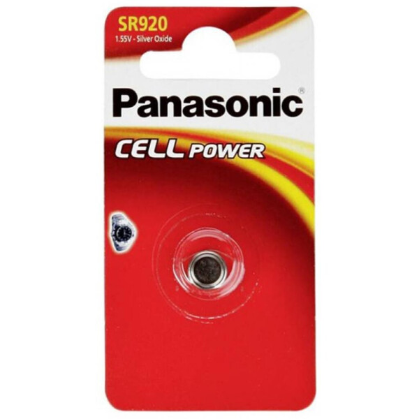 

Батарейка PANASONIC SR920 * 1 Silver Oxide (SR-920EL/1B)