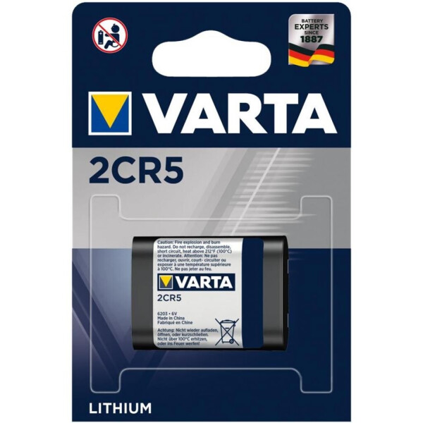 

Батарейка Varta 2CR5 PHOTO LITHIUM (06203301401)