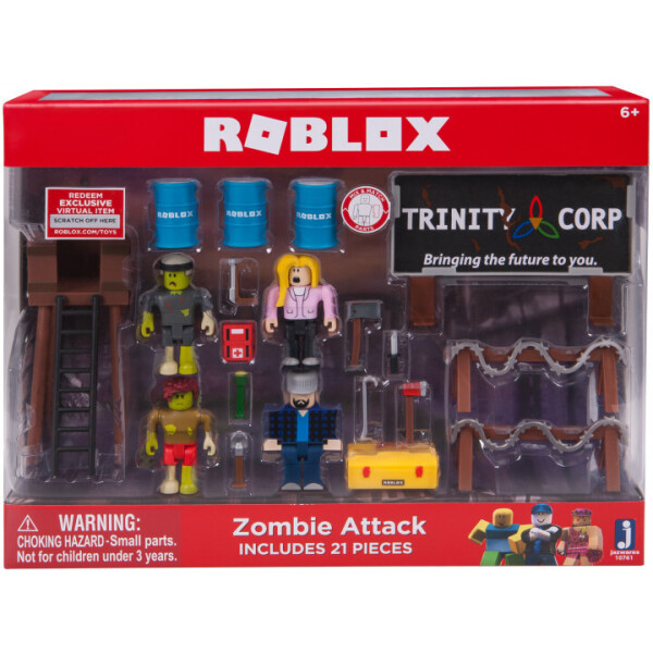 

Роблокс Набор из 4 фигурок и аксессуары Roblox Зомби