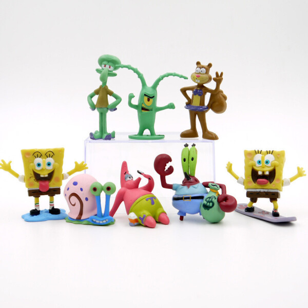 

Игровой набор SpongeBob 8 фигурок Губка Боб Квадратные Штаны