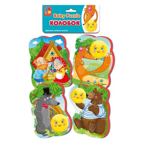 

Мягкие беби пазлы "Колобок" ИЛ 207 - VT 1106-62 (50) "Vladi Toys"