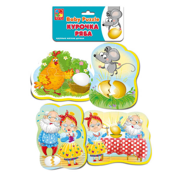 

Мягкие беби пазлы "Курочка ряба" ИЛ 207 - VT 1106-61 (50) "Vladi Toys"