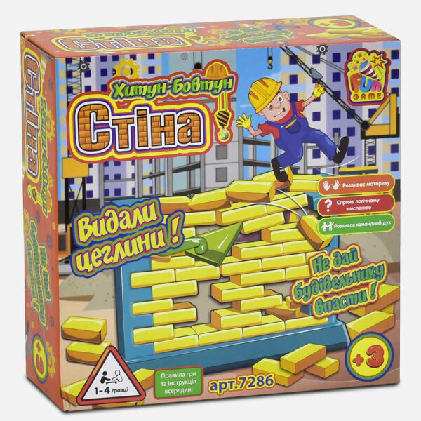 

Настольная игра "Стіна" 7286 (12) "FUN GAME" в коробке