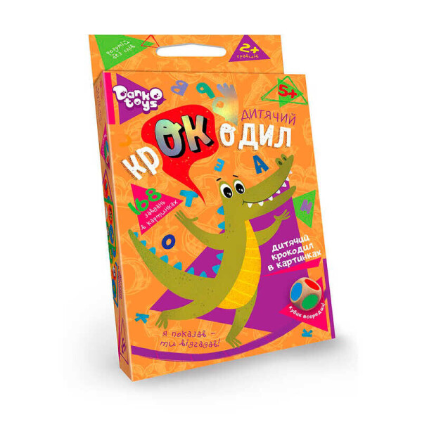 

Настольная игра викторина "Крокодил" (укр) CROC-01-01U (32) ДАНКО ТОЙС