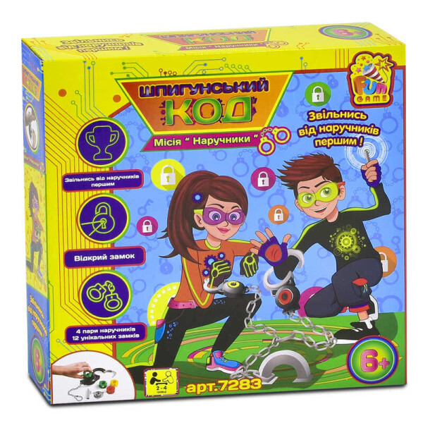 

Настольная игра Шпигунський код. Місія Наручники 7283 (12/2) "FUN GAME" в коробке