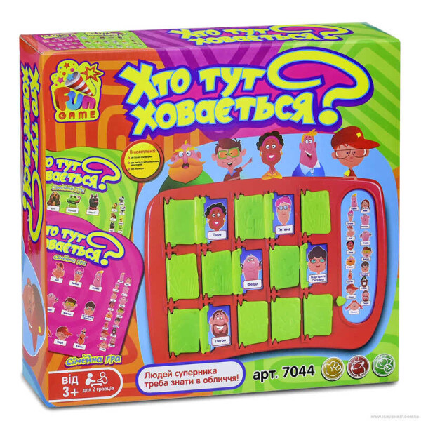 

Настольная развлекательная игра Хто тут ховається 7044 (48) FUN GAME, в коробке