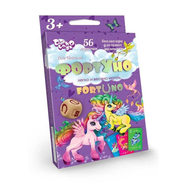 

Развивающая настольная игра "ФортУно Cute Unicors" UF-04-01 (32) ДАНКО ТОЙС