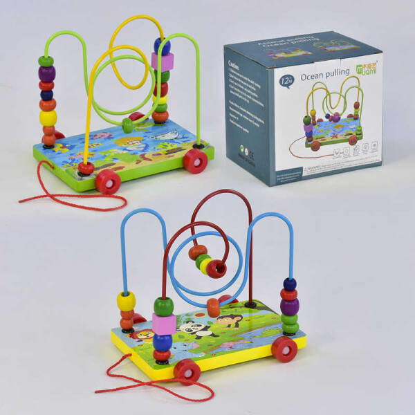 

Деревянная игра "Каталка-Лабиринт" С 35696 (60) 2 вида, в коробке