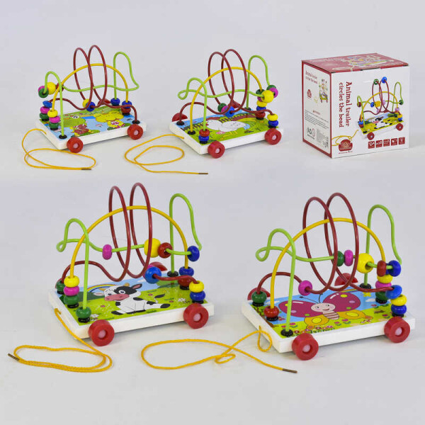 

Деревянная игра "Каталка-Лабиринт" С 35760 (48) в коробке