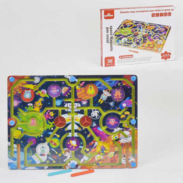 

Деревянная игра "Лабиринт" С 35825 (26) на магнитах, в коробке