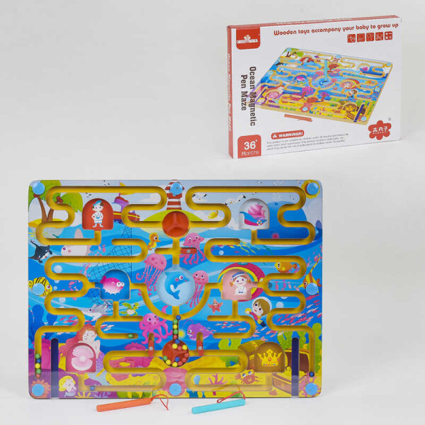 

Деревянная игра "Лабиринт" С 35828 (26) на магнитах, в коробке