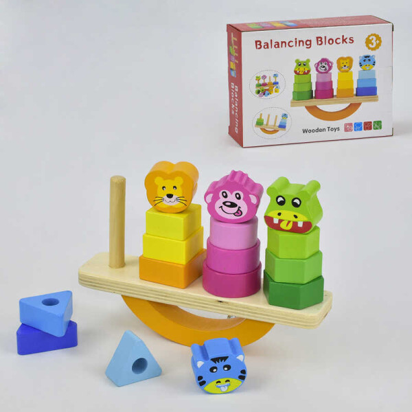 

Деревянная игра "Пирамида-Баланс" С 35693 (40) в коробке