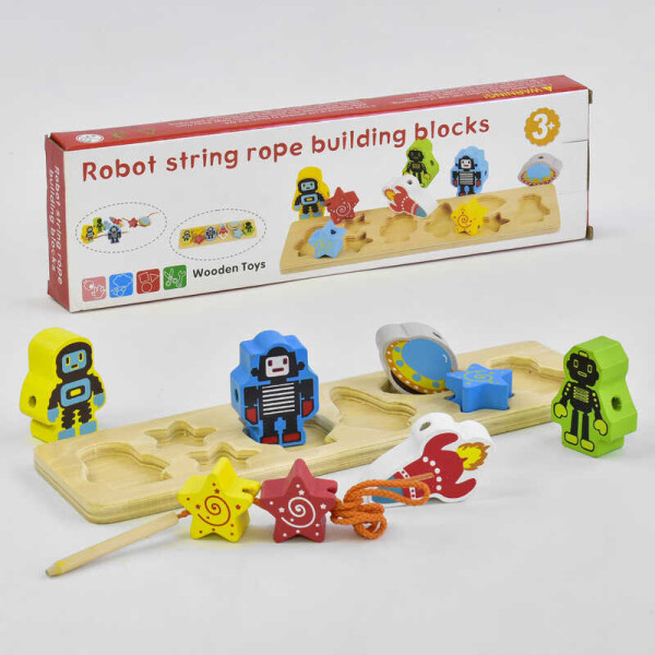 

Деревянная игра Вкладыш-Шнуровка С 35686 (50) в коробке