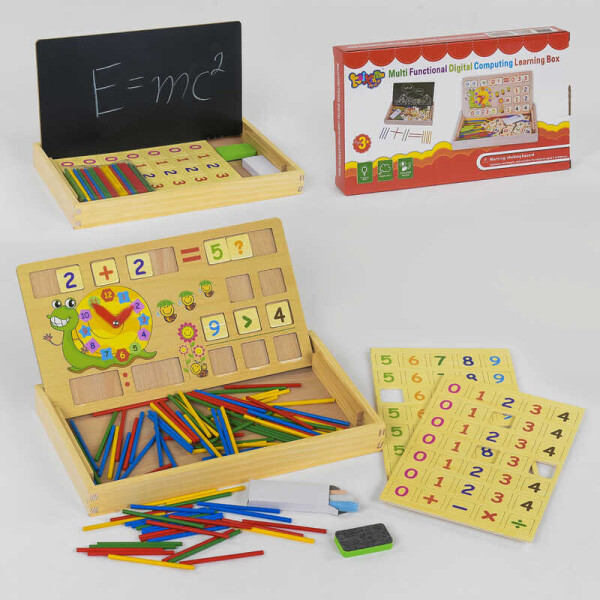 

Деревянная игра Доска-Математика С 35898 (48) двухсторонняя, в коробке