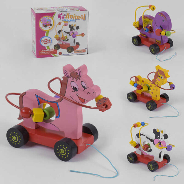 

Деревянная игра Каталка С 39233 (48) 4 вида, в коробке