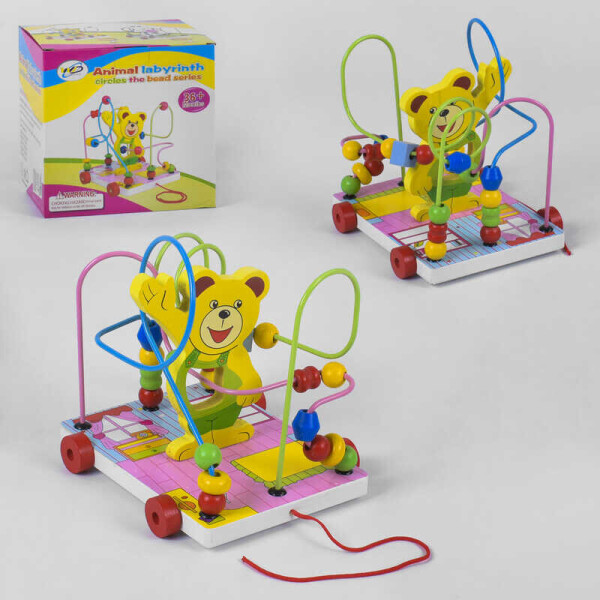 

Деревянная игра Каталка-Лабиринт C 39222 (36) в коробке