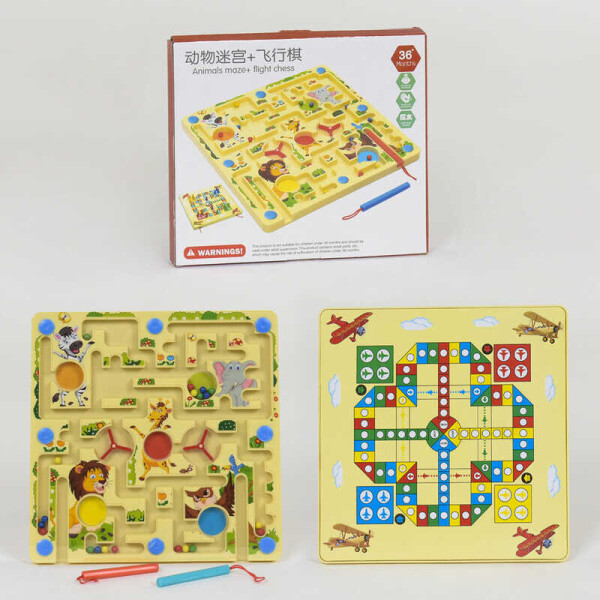 

Деревянная игра Лабиринт C 39993 (60) магнитный, в коробке