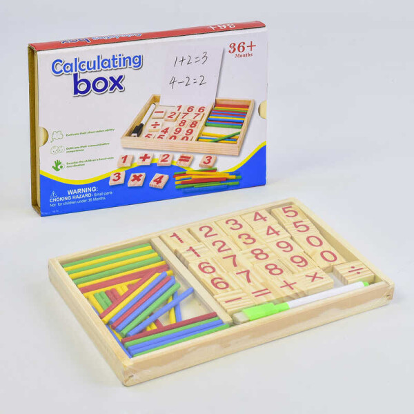 

Деревянная игра Математика С 35660 (136) в коробке