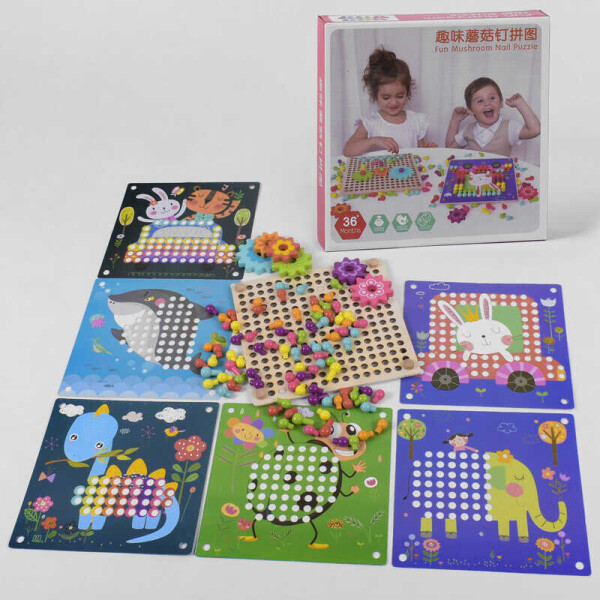 

Деревянная игра Мозайка В 33509 (24) в коробке