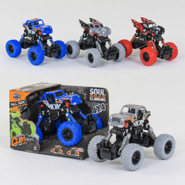 

Джип KLX 500-426 A/ KLX 500-4 (96/2) 4 вида, инерция 4х4, в коробке