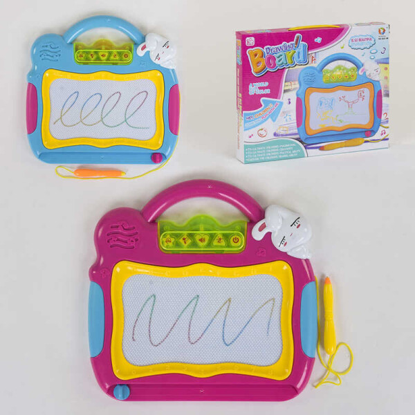 

Досточка для рисования 262-8 В (48/2) ЦВЕТНАЯ, 2 цвета, со звуковыми эффектами, в коробке