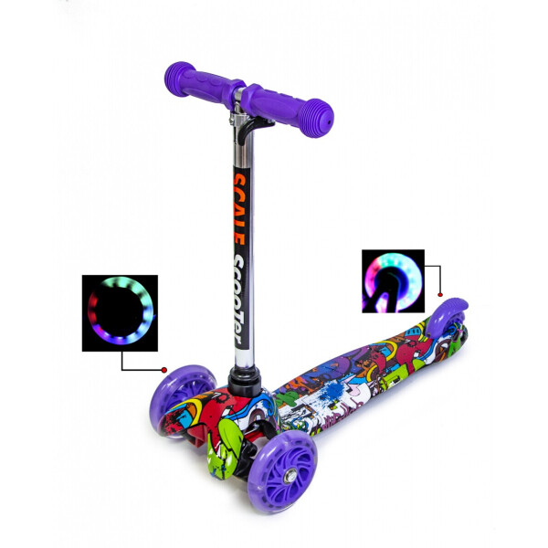 

Детский самокат Scooter Micro Mini с рисунком Graffity Violet
