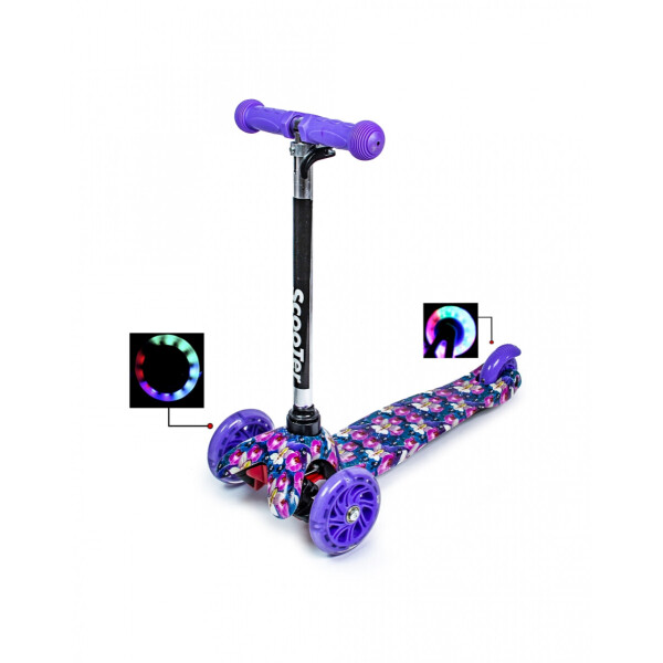 

Детский самокат Mini Scale Scooter с рисунком Орхидея