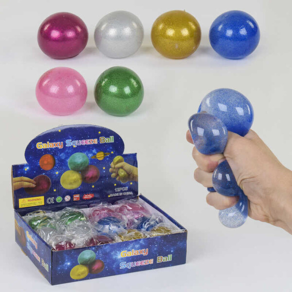 

Игрушки-антистресс С 37516 (12) 6 цветов, с блёстками, ЦЕНА ЗА 12 ШТУК В блоке