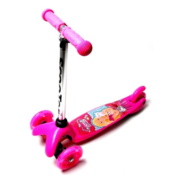 Акція на Детский самокат Scooter Micro Mini c T-образной регулируемая ручкой Barbie від Allo UA