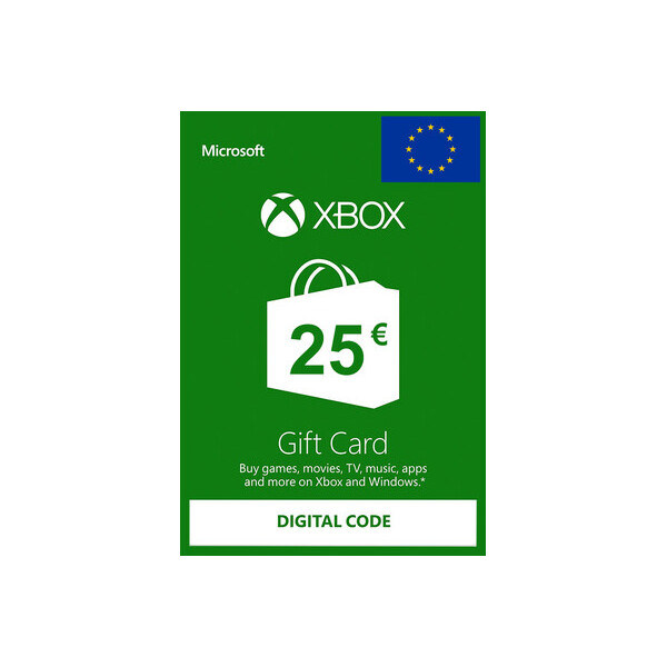 

Подарочная карта Xbox Live / Gift Card пополнение бумажника (счета) своего аккаунта на сумму 25 euro, EU-регион