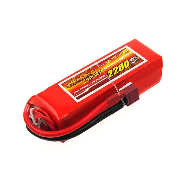 

Аккумулятор Dinogy Li-Pol 2200mAh 14.8V 4S 30C 29x34x104мм T-Plug