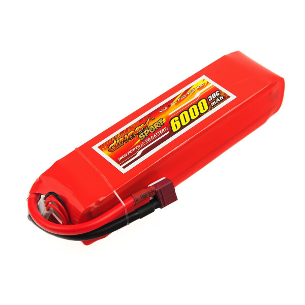 

Аккумулятор Dinogy Li-Pol 6000mAh 11.1V 3S 30C 34x47x169мм T-Plug
