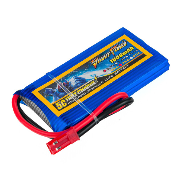 

Аккумулятор Giant Power (Dinogy) Li-Pol 1000mAh 3.7V 1S 35C 8x34x65мм JST