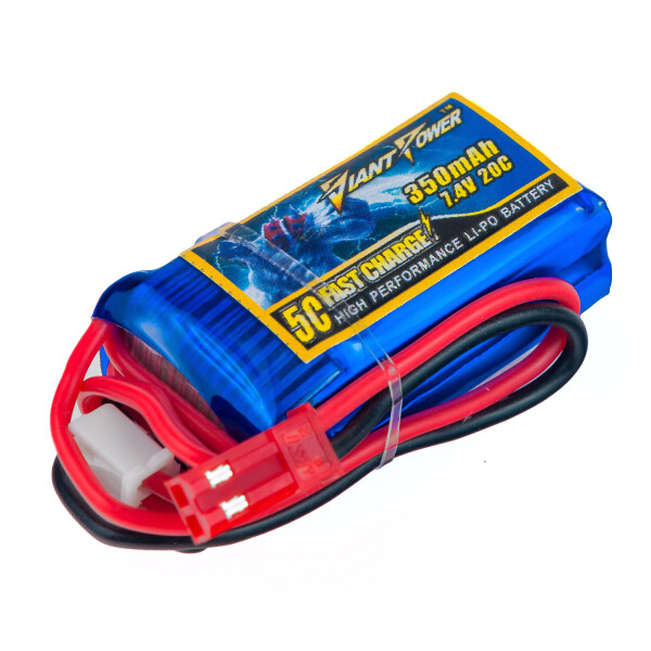 

Аккумулятор Giant Power (Dinogy) Li-Pol 350mAh 7.4V 2S 20C 15x21x40мм JST
