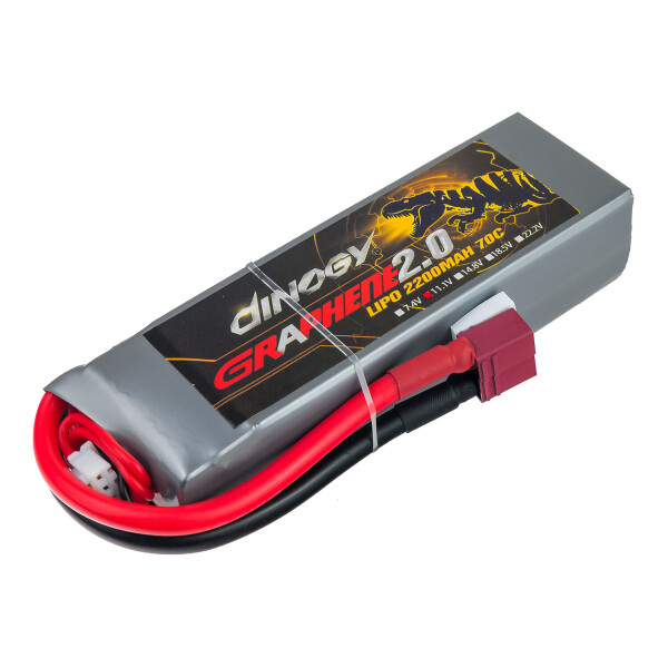 

Аккумулятор Dinogy G2.0 Li-Pol 2200mAh 11.1V 3S 70C 24x35x110мм T-Plug