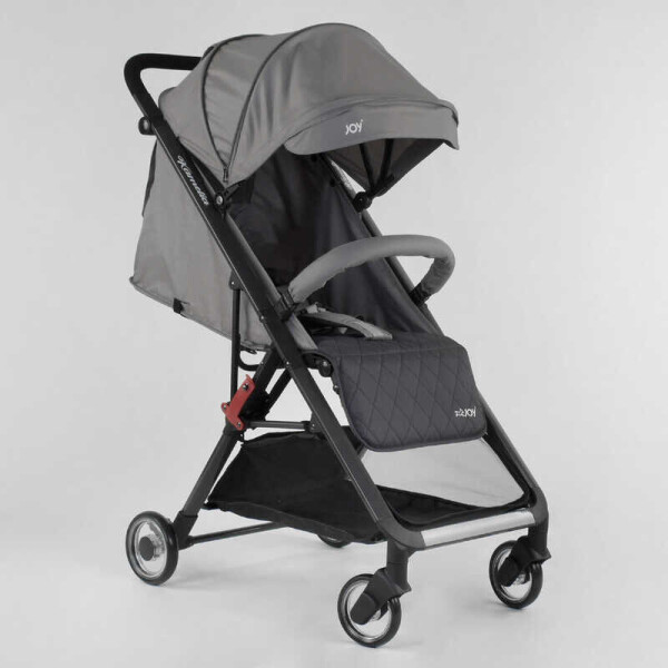 

Коляска прогулочная детская "JOY" Kamelia 92400 (1) СЕРАЯ С ЧЕРНЫМ, футкавер