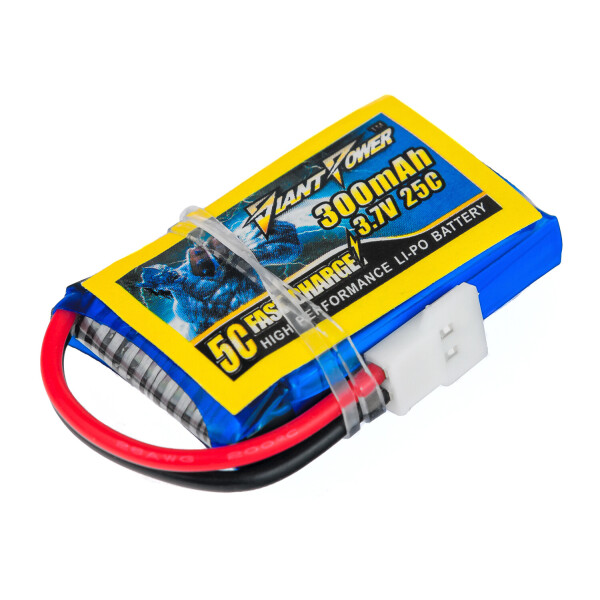 

Аккумулятор Giant Power (Dinogy) Li-Pol 300mAh 3.7V 1S 25C 8x20x32мм для Walkera/Hubsan