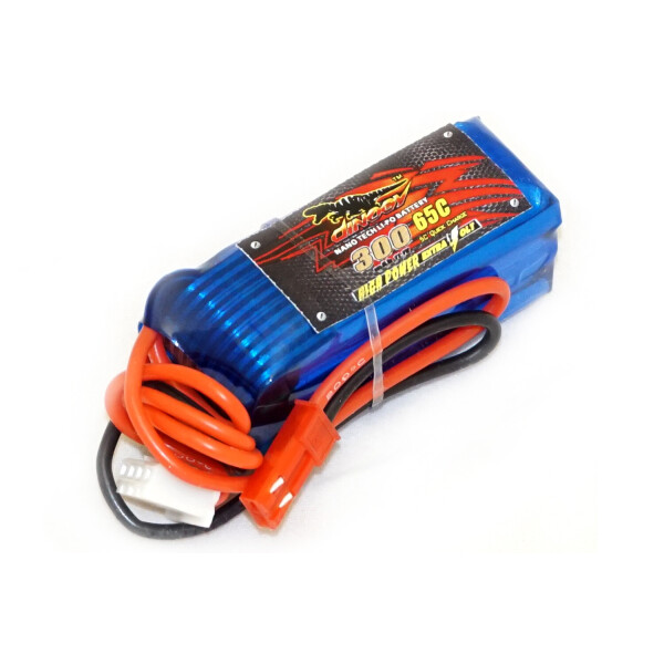 

Аккумулятор Dinogy Li-Pol 300mAh 11.1V 3S 65C JST 44x17x21мм