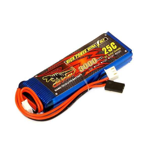 

Аккумулятор Dinogy Li-Pol 3000mAh 7.4V 2S 20x30x100 для FrSky X9D+